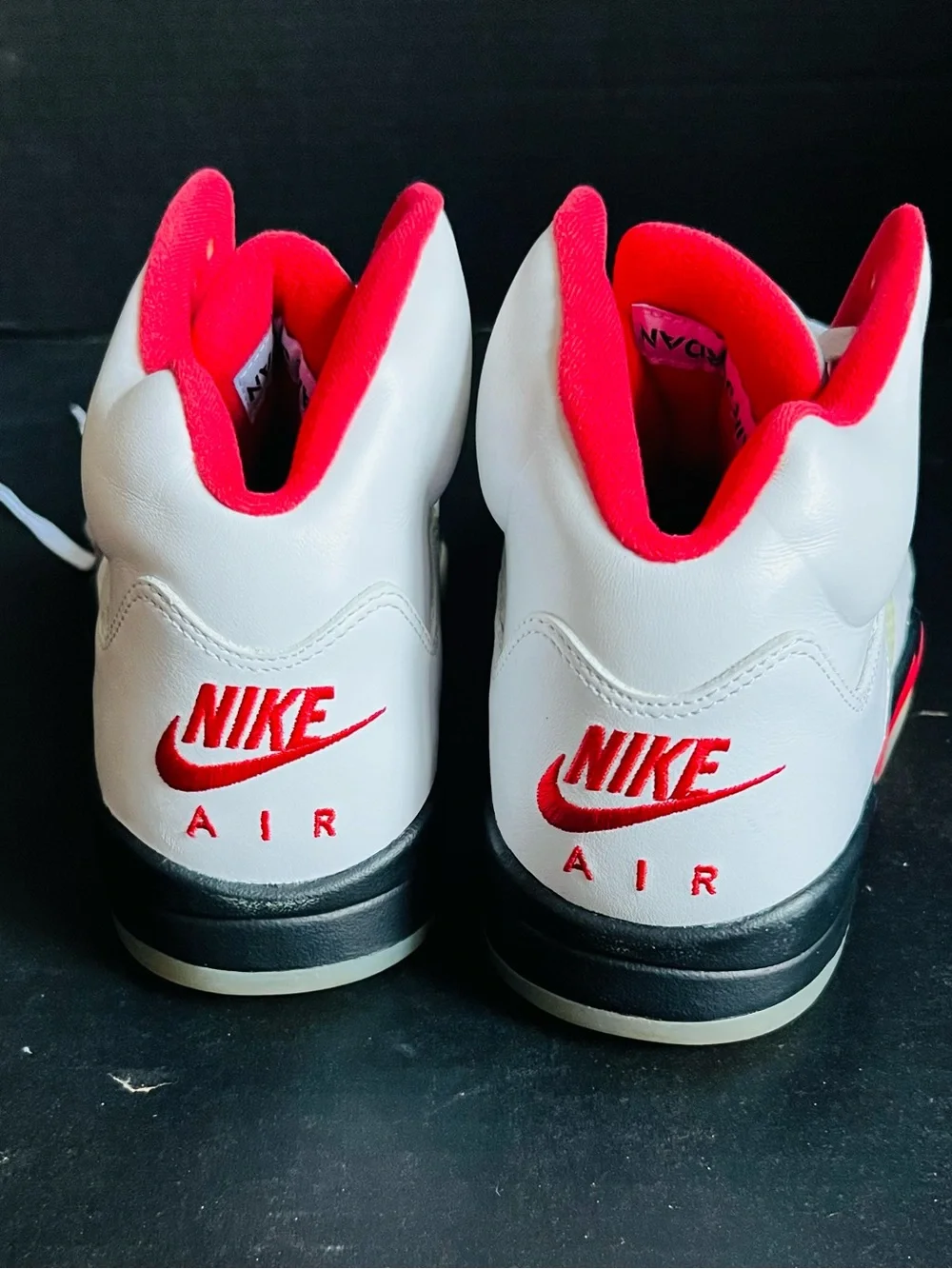 Jordan Kids White & Red High-Top Sneakers